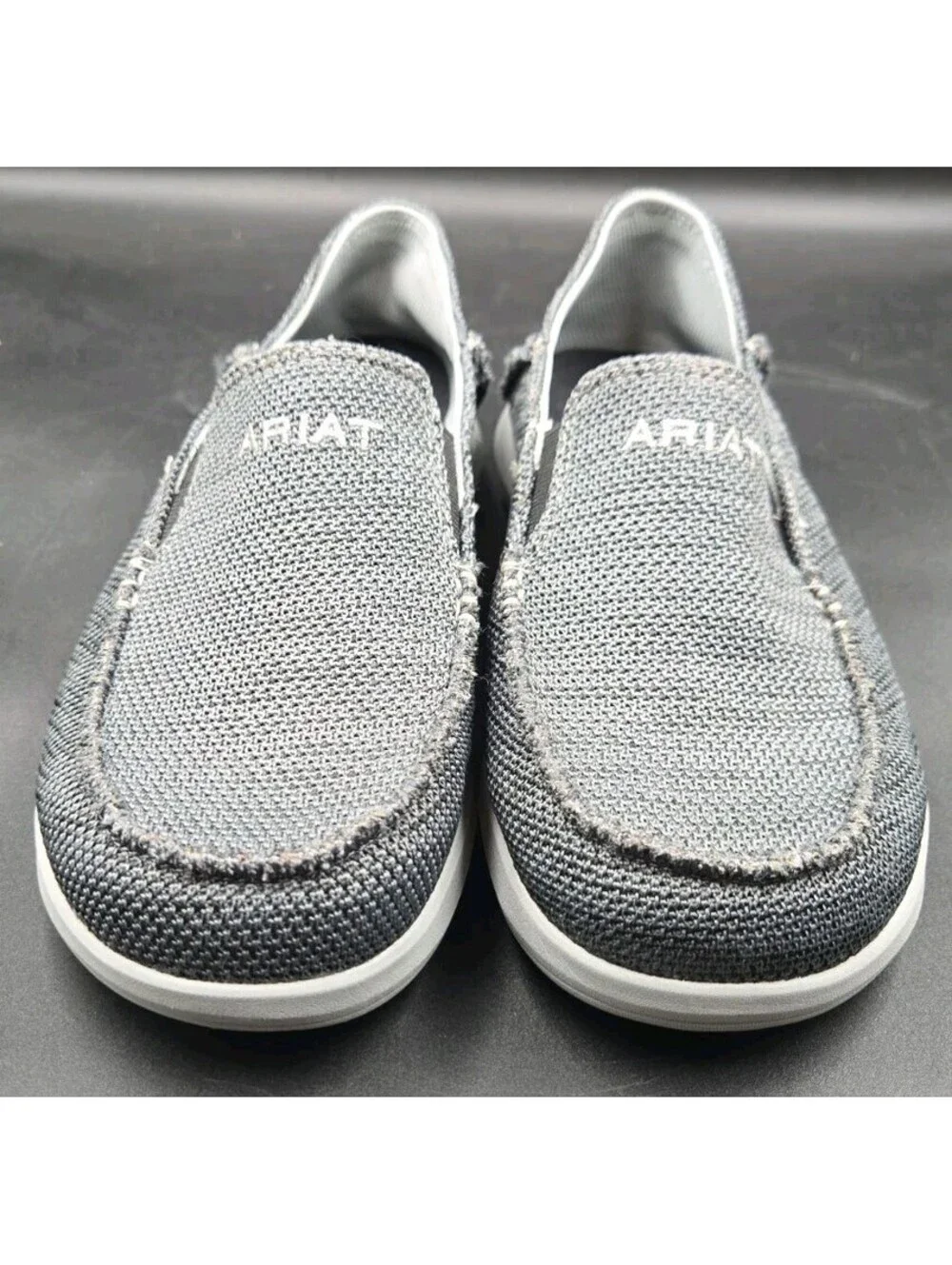 Ariat 360 Heather Charcoal Casual Canvas Slip On Shoe 10040413 Mens 8D New ++
